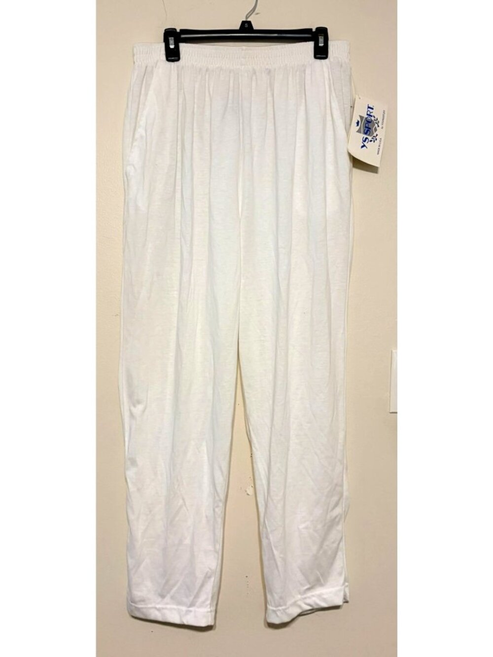 VTG Women's 1980s YoungStuff YS Sport White Joggers Size 3X Made in USA